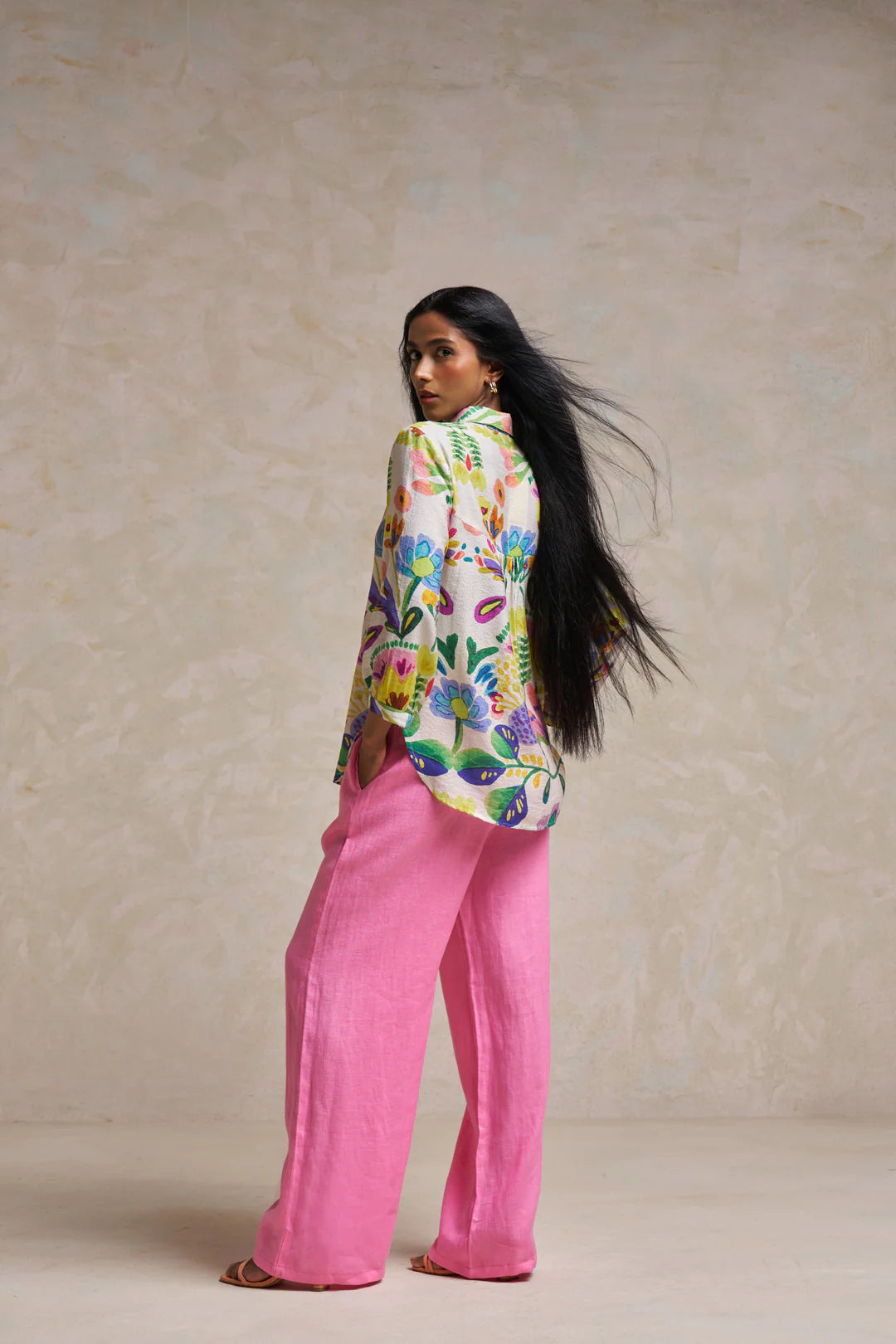 SCHECZZAR Watercolor Floral Shirt