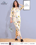 Clothly Airport Wear - Floral Print Set