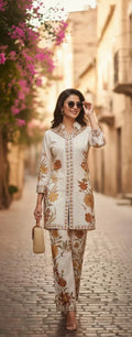 Embroidered Kurti Set