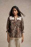 SCHECZZAR Animal Print Shirt
